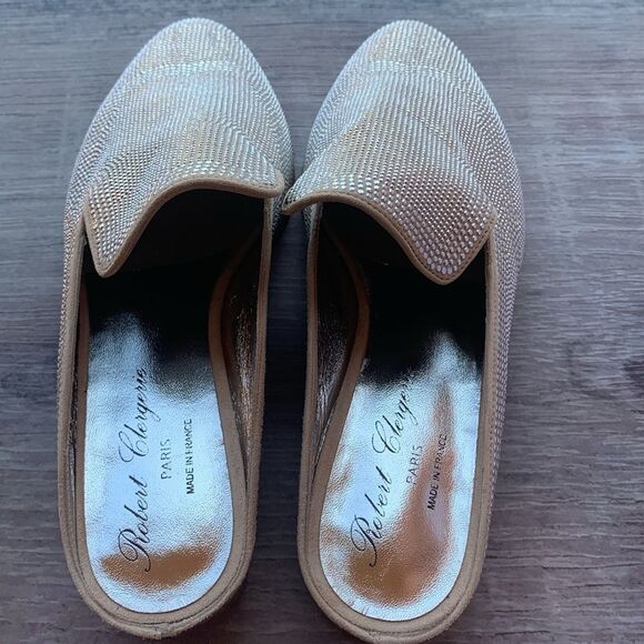 New Robert Clergerie Paris Alice open heel flat mules loafers slippers - Picture 14 of 16